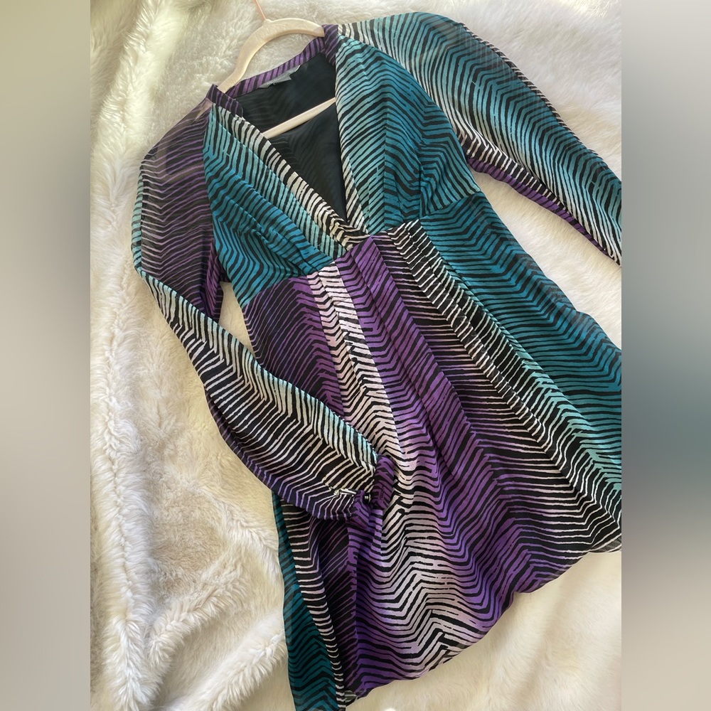 Armani exchange multi colored animal print.